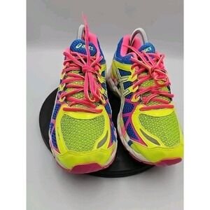 ASICS Gel Kayano 21 Fluid Fit Neon Rainbow Women's Size 7.5 Running Shoes